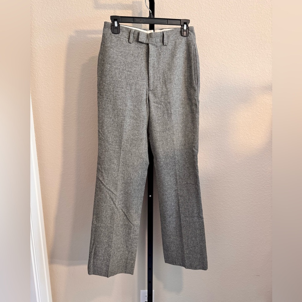 Armani Exchange Gray Wool Blend Trousers